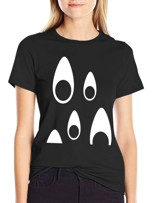 Funny Ghost Face Black T-Shirt