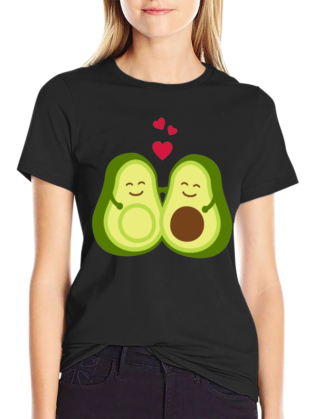 Avocado Love T-Shirt - Black