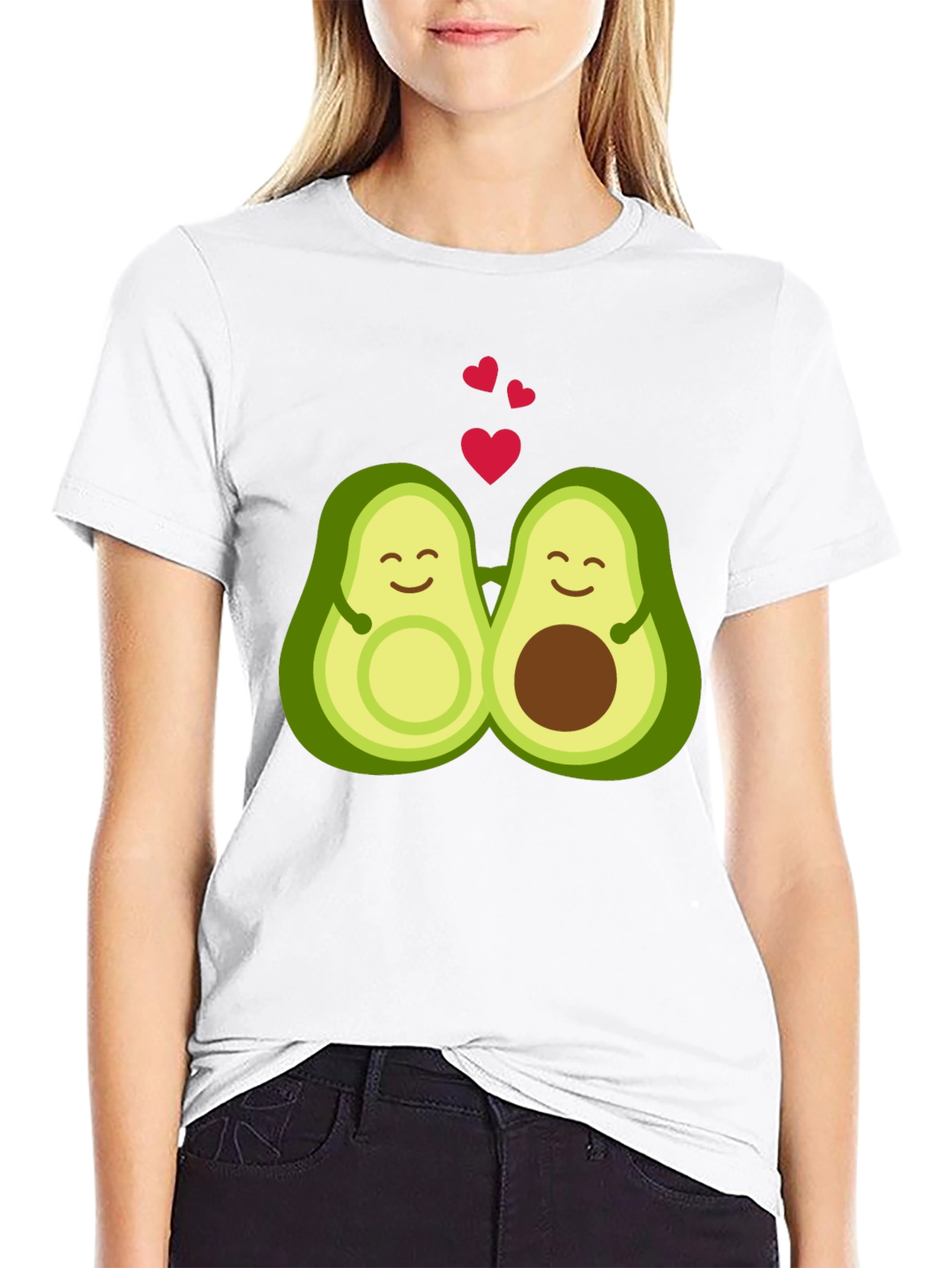 Avocado Love T-Shirt - Black