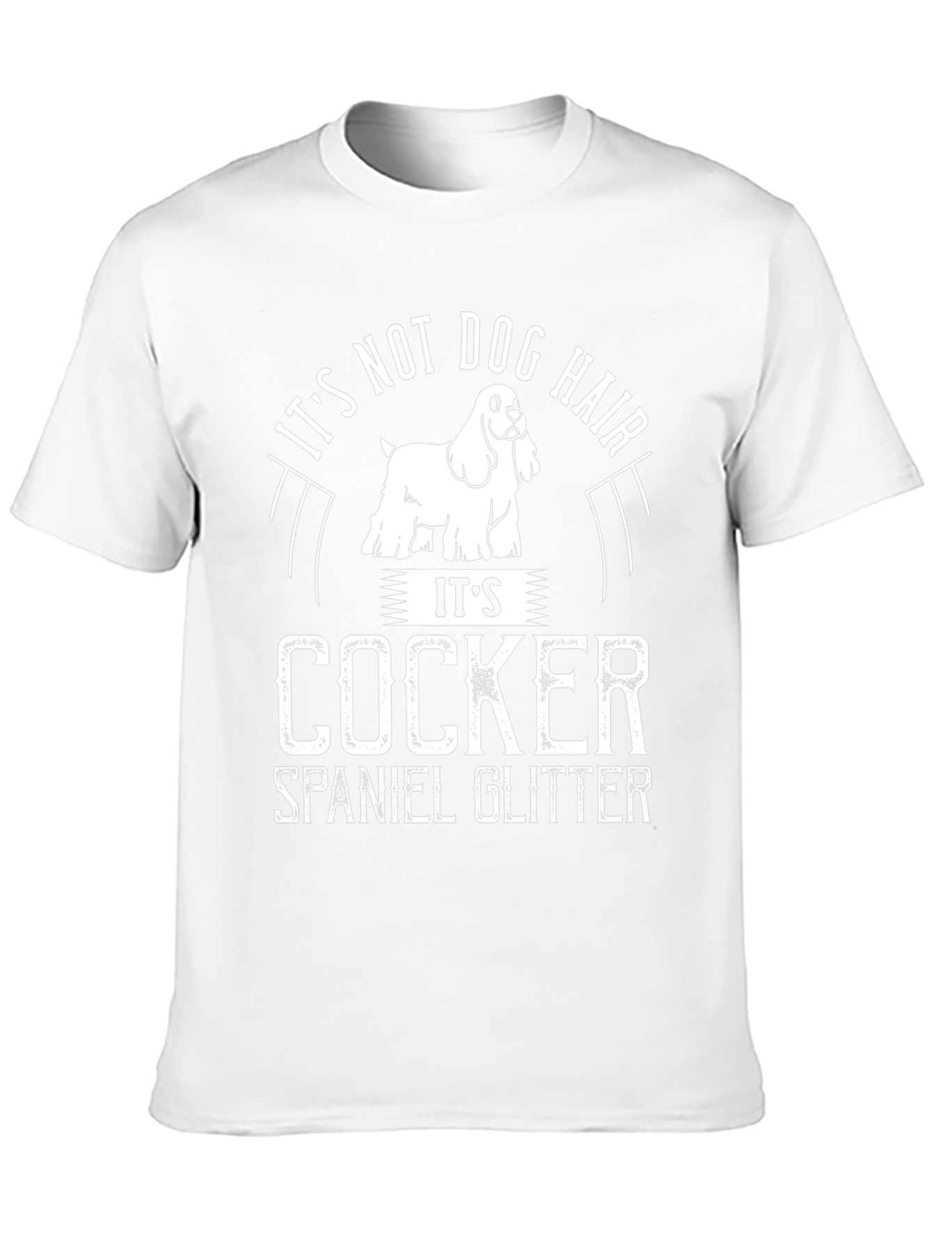 Cocker Spaniel Glitter T-Shirt - Dog Lover Tee