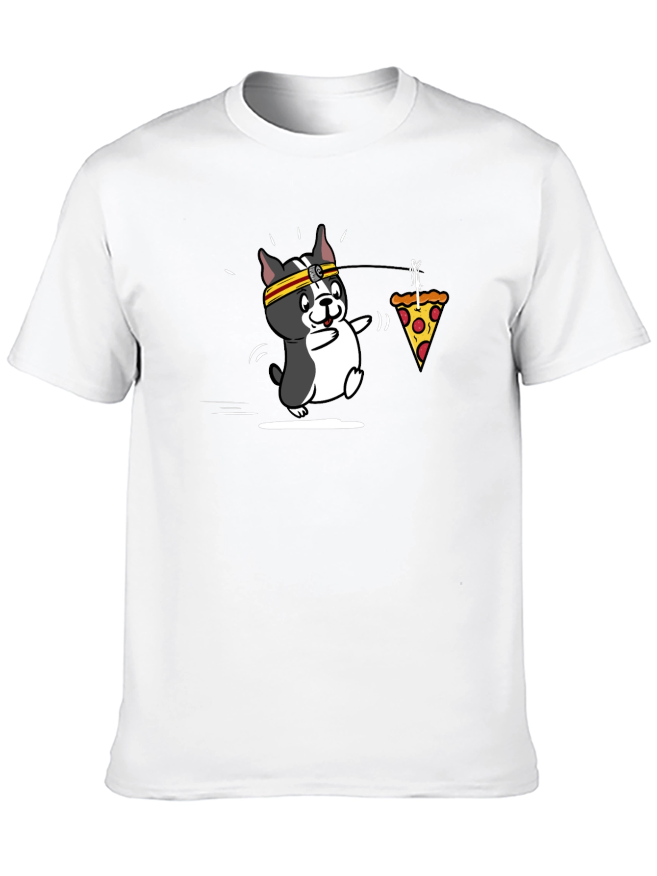 Dog Pizza Trot Black Tee