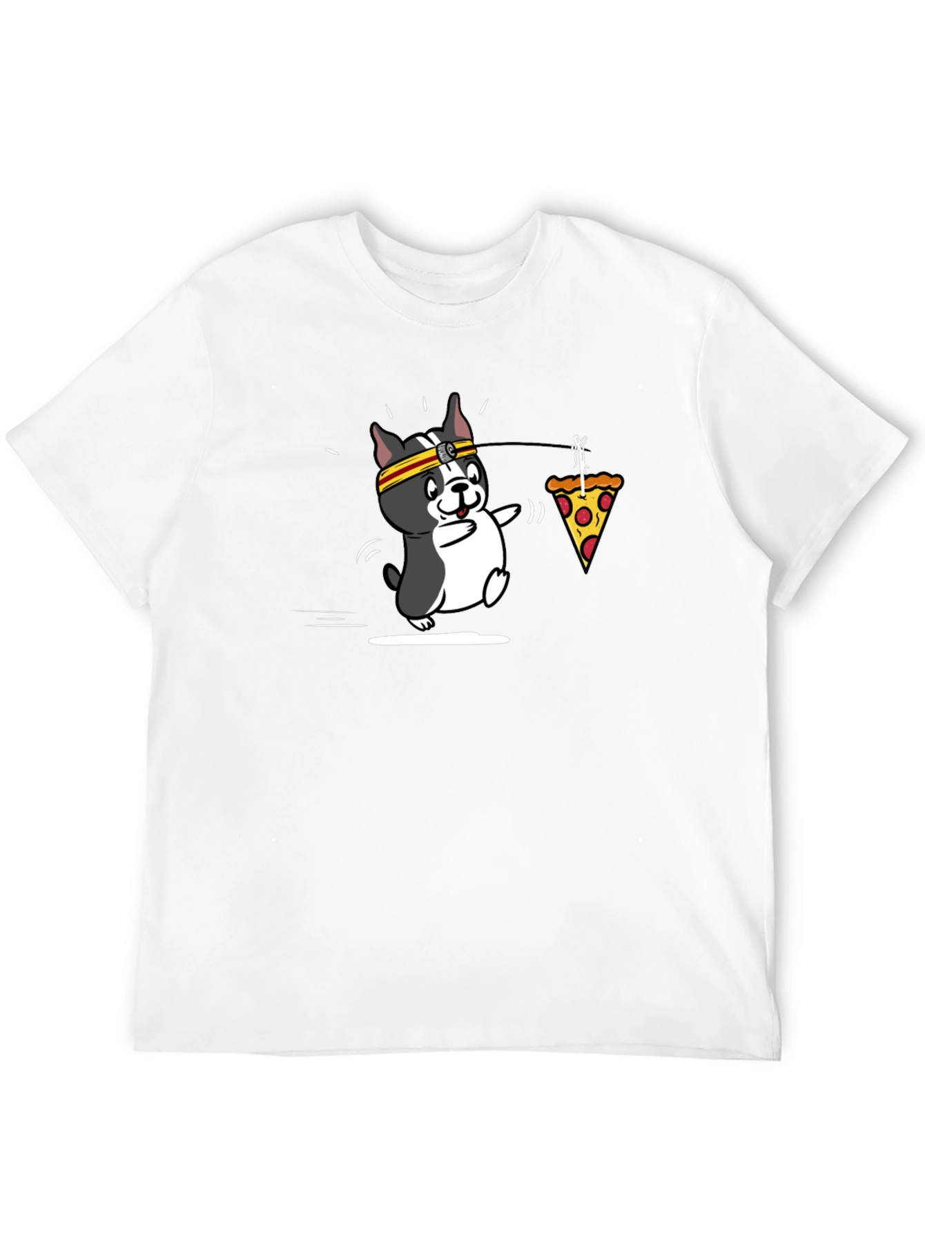 Dog Pizza Trot Black Tee