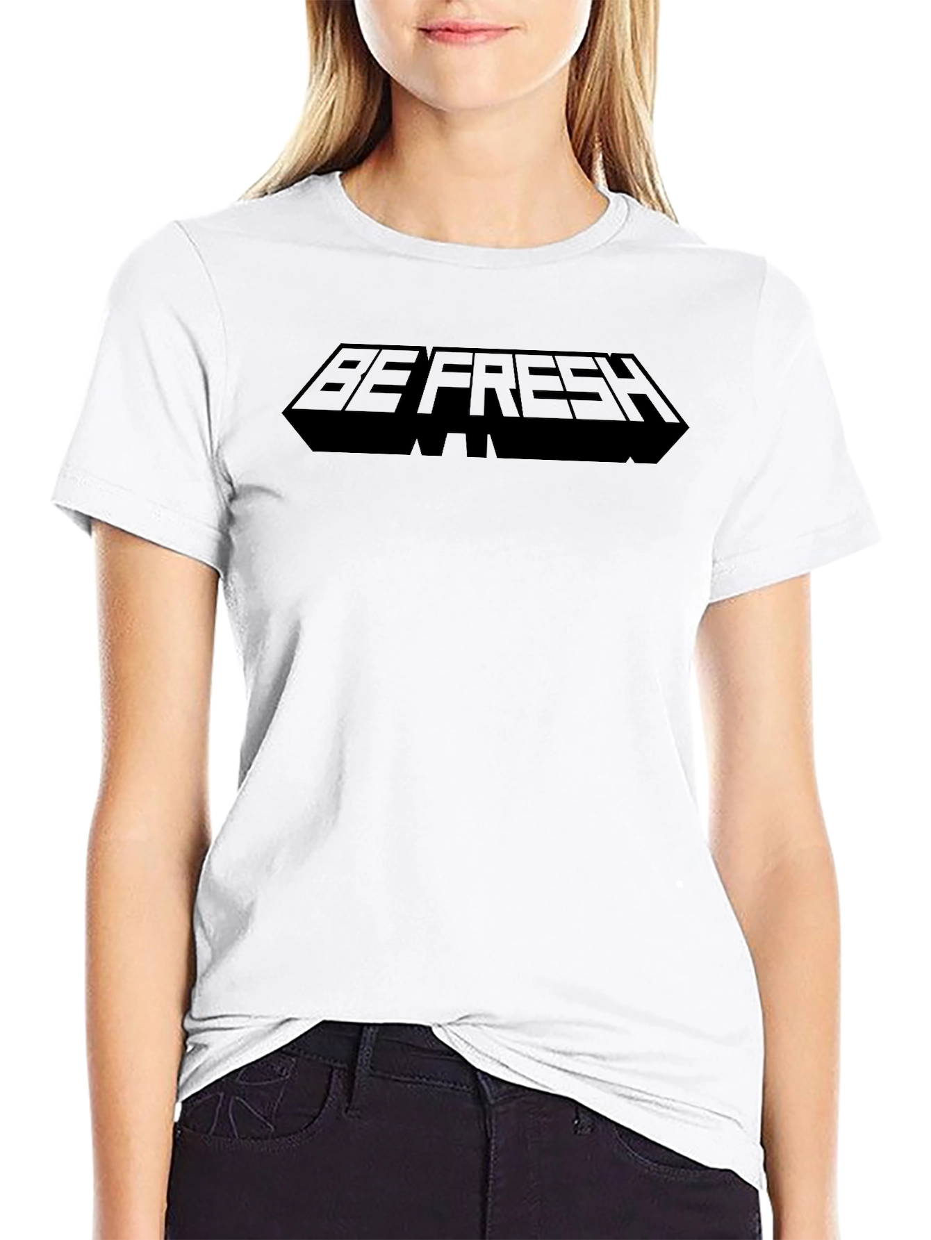 Mens Be Fresh Graphic T-Shirt - Black