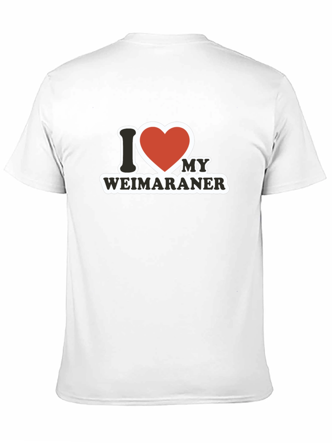I Heart My Weimaraner Black T-Shirt