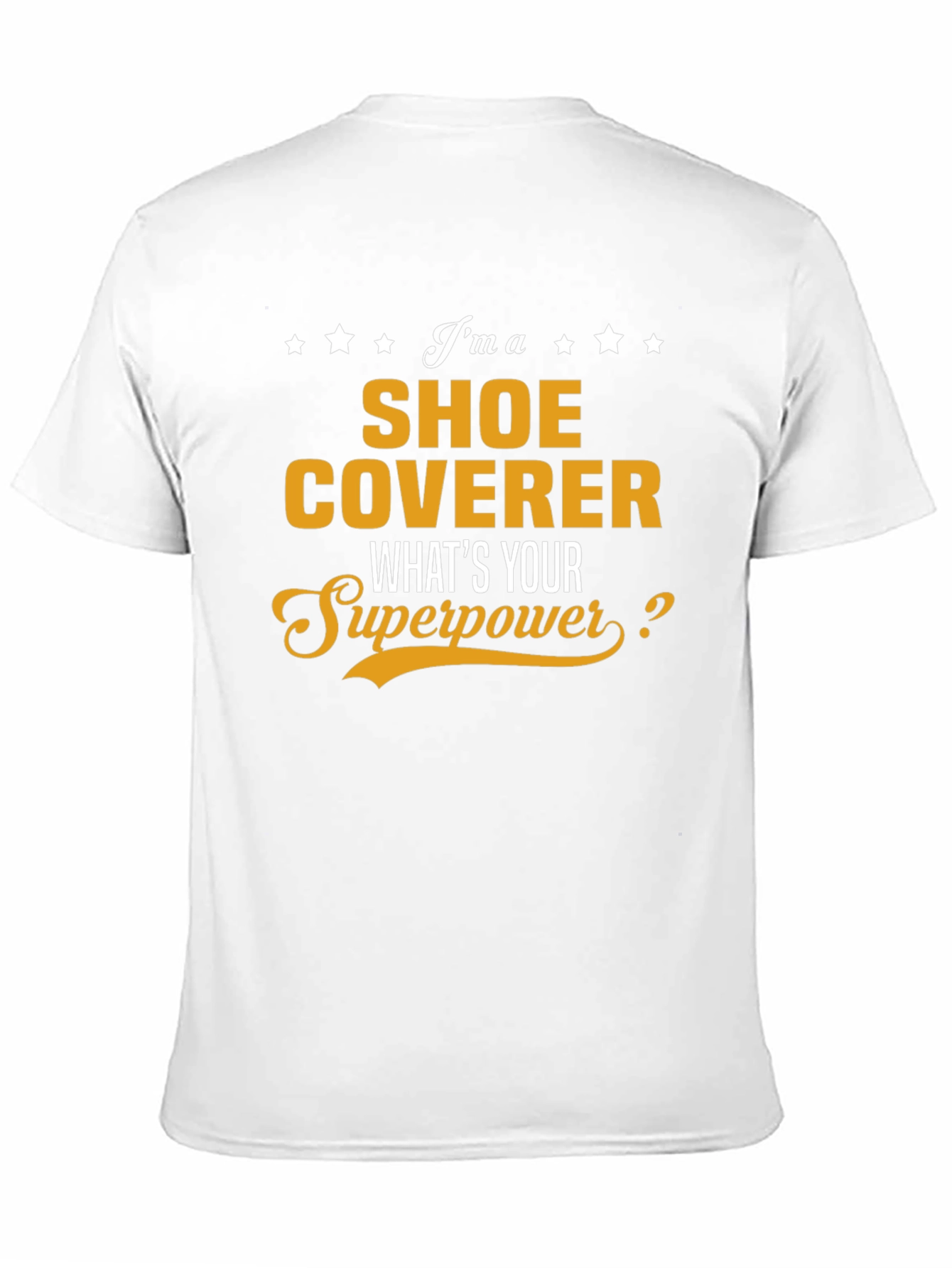 Shoe Coverer Superpower Black T-Shirt