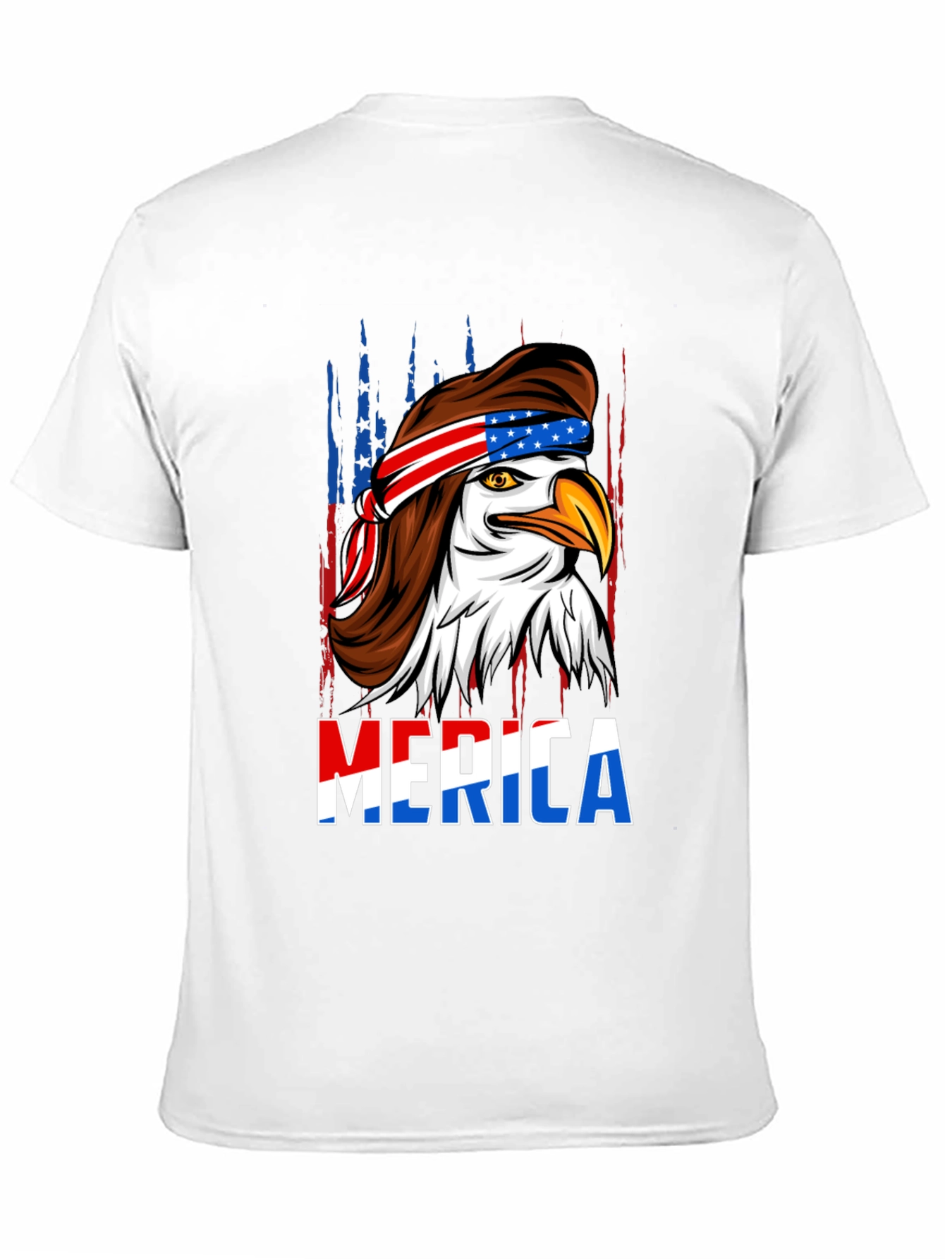 American Eagle Mullet T-Shirt - Patriotic USA Design
