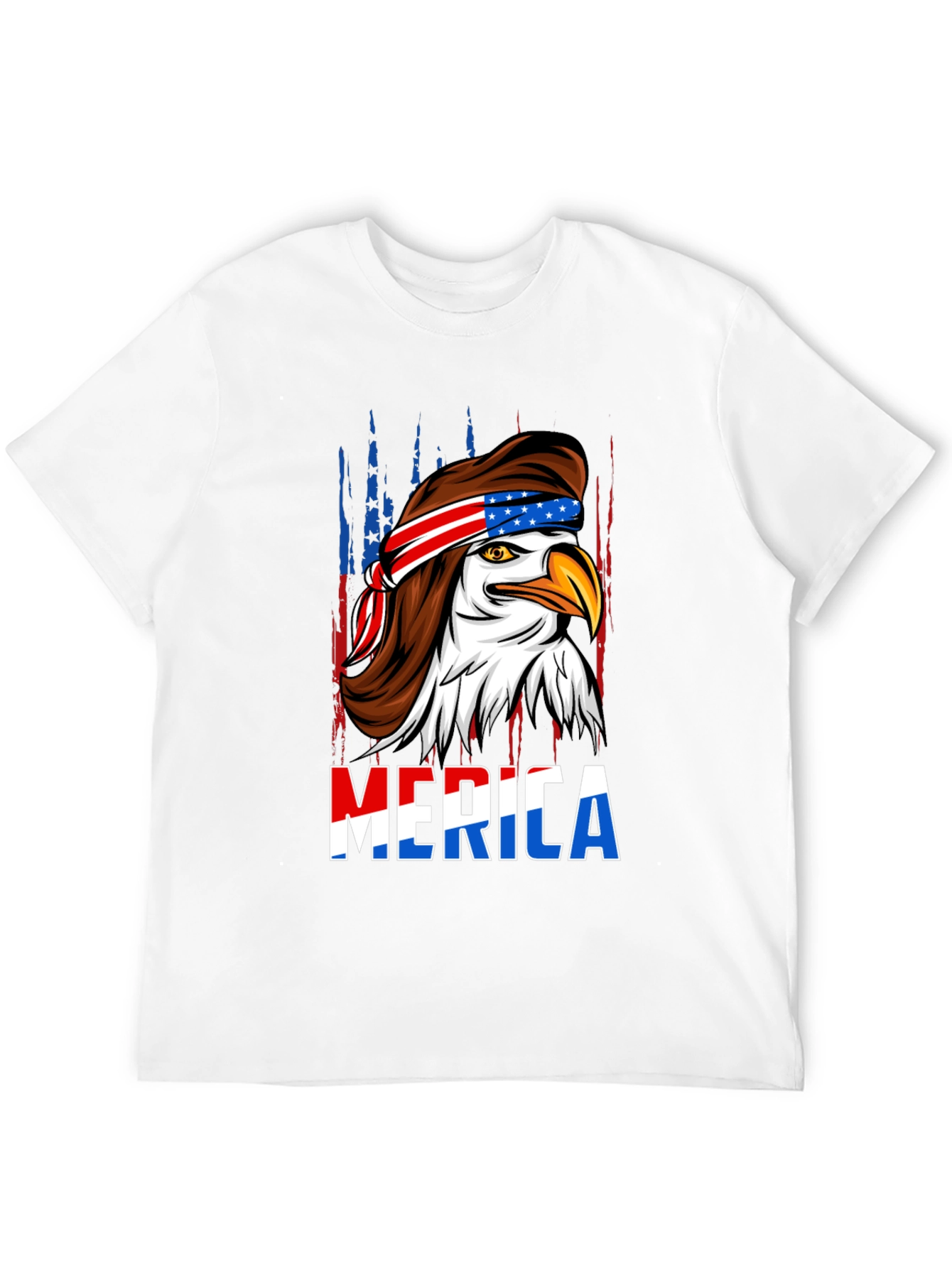 American Eagle Mullet T-Shirt - Patriotic USA Design