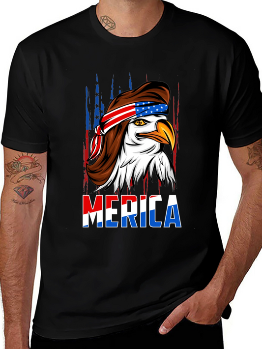 American Eagle Mullet T-Shirt - Patriotic USA Design