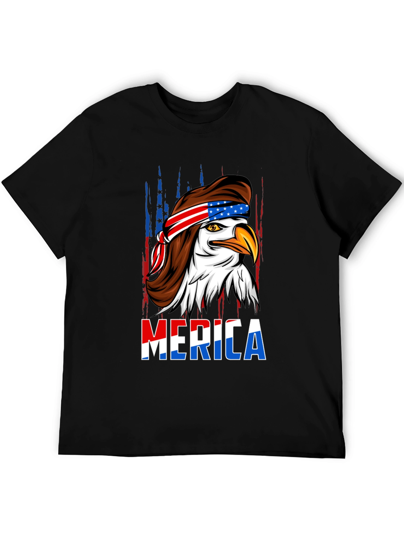 American Eagle Mullet T-Shirt - Patriotic USA Design