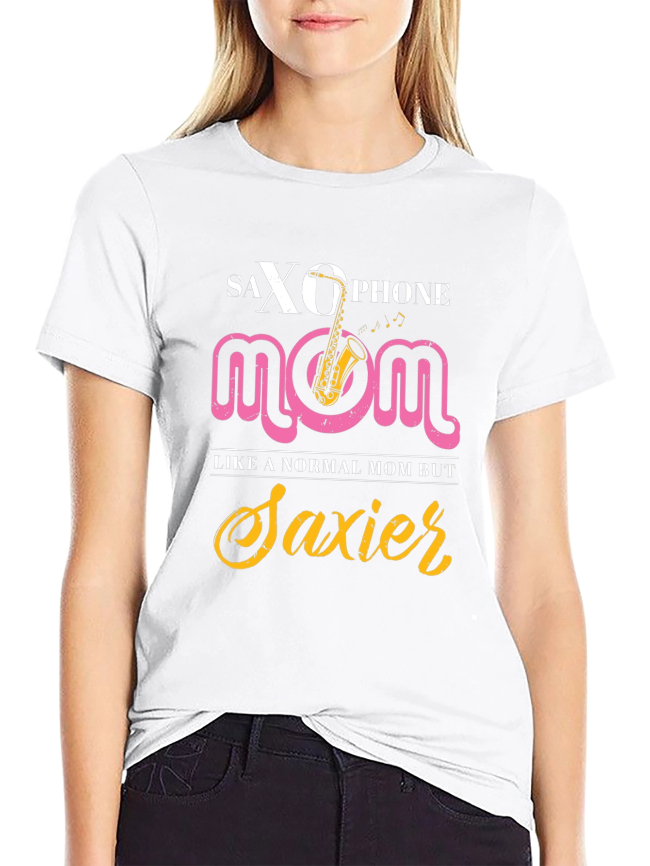 Saxophone Mom T-Shirt - Saxier Graphic Tee