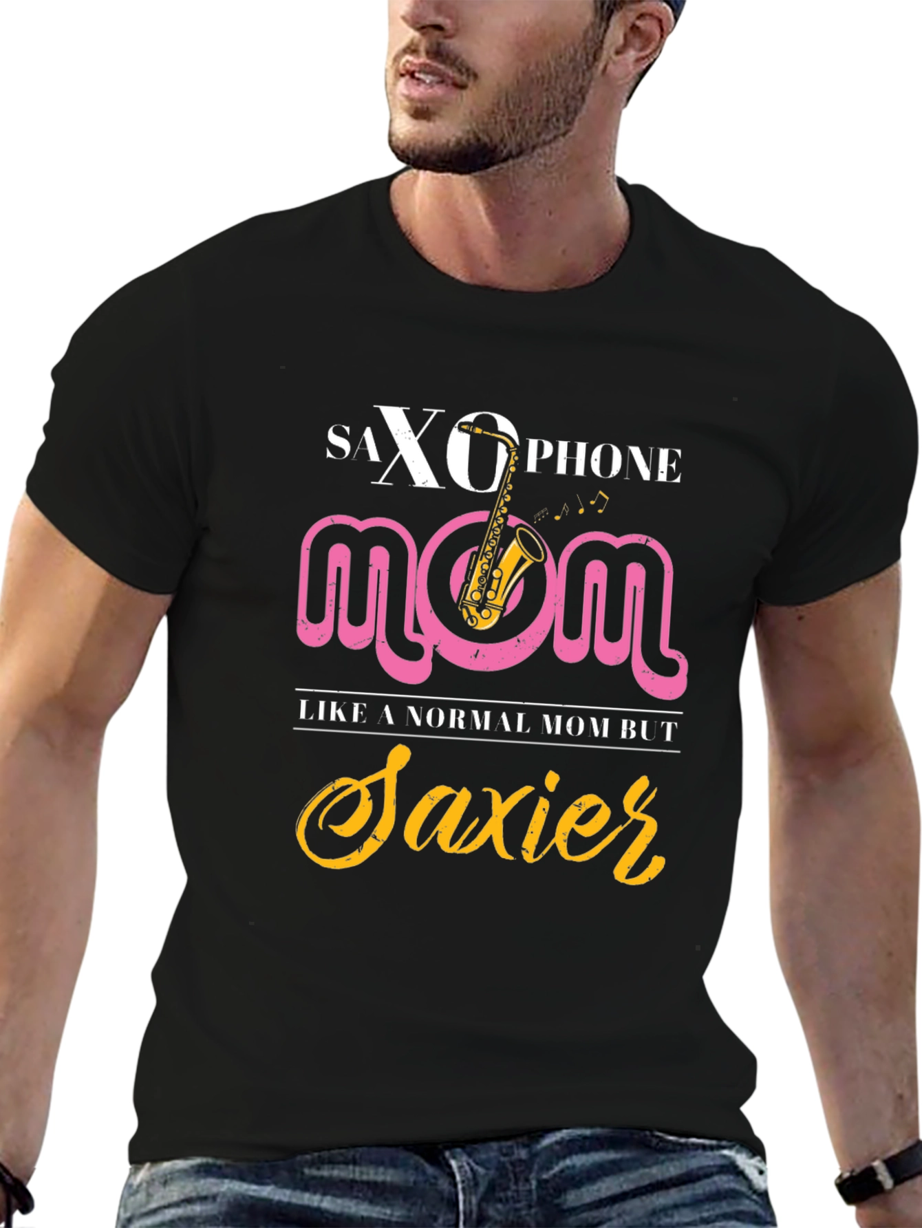 Saxophone Mom T-Shirt - Saxier Graphic Tee
