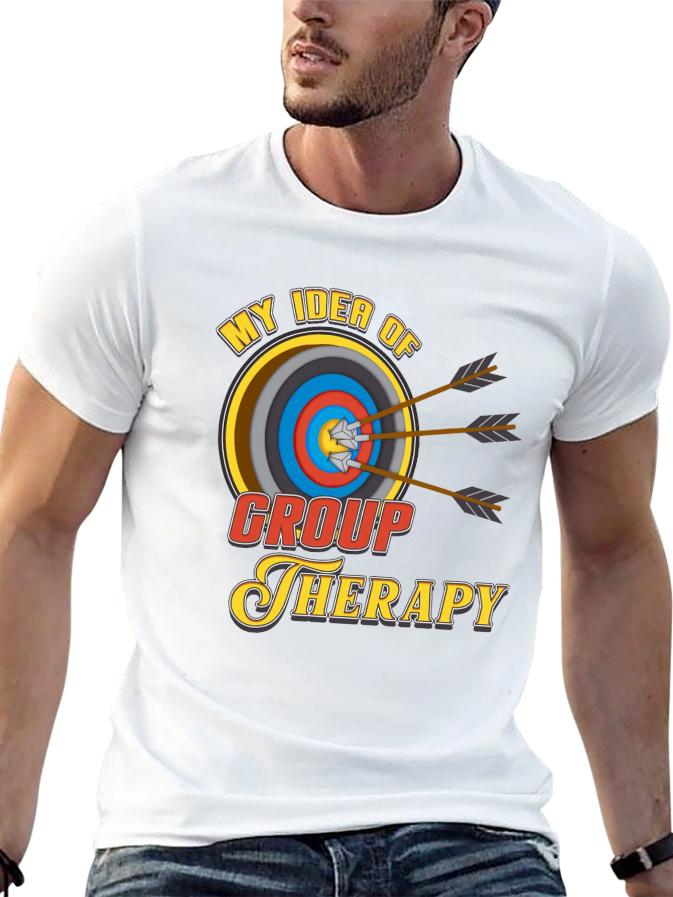 Group Therapy Archery T-Shirt - Funny Novelty Tee
