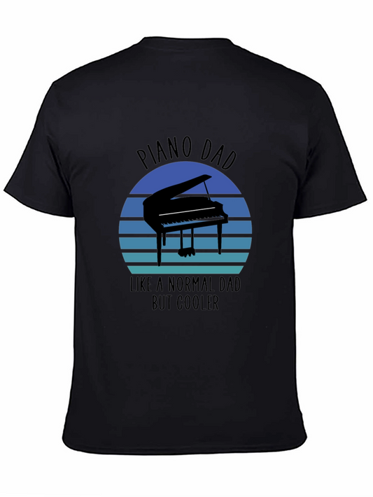 Piano Dad T-Shirt - Cool Fathers Day Gift