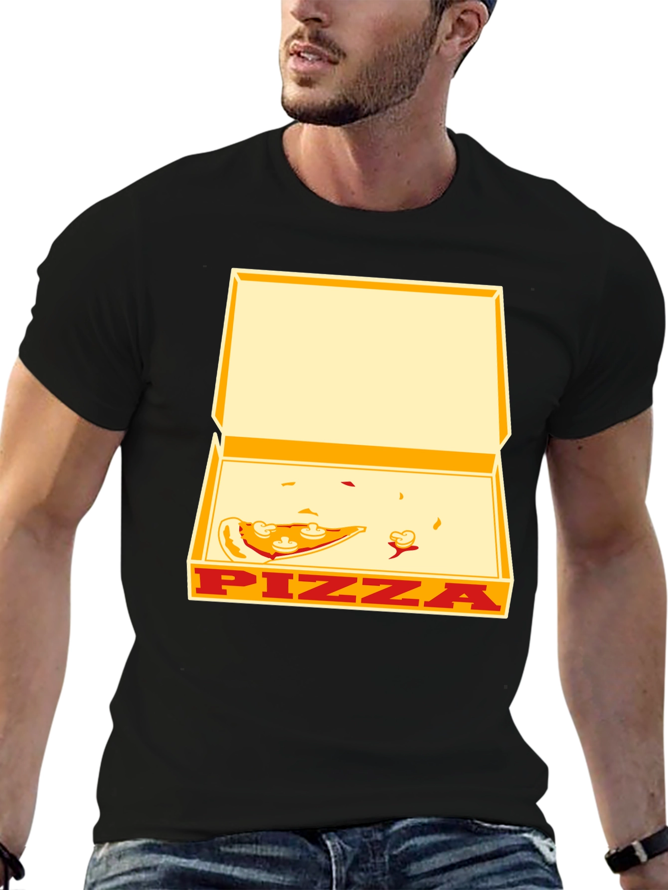 Pizza Box Graphic Tee - Unisex Casual T-Shirt