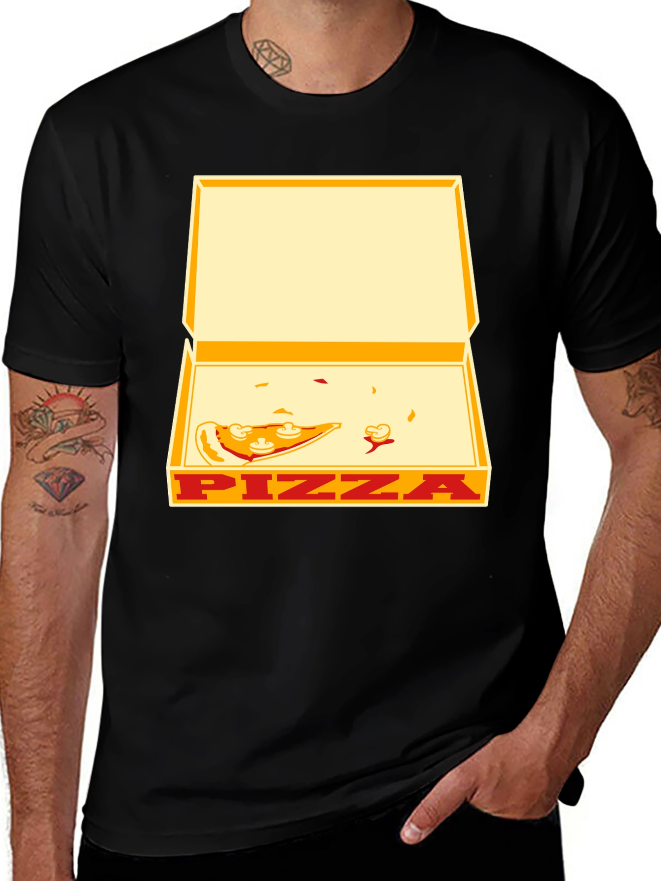 Pizza Box Graphic Tee - Unisex Casual T-Shirt