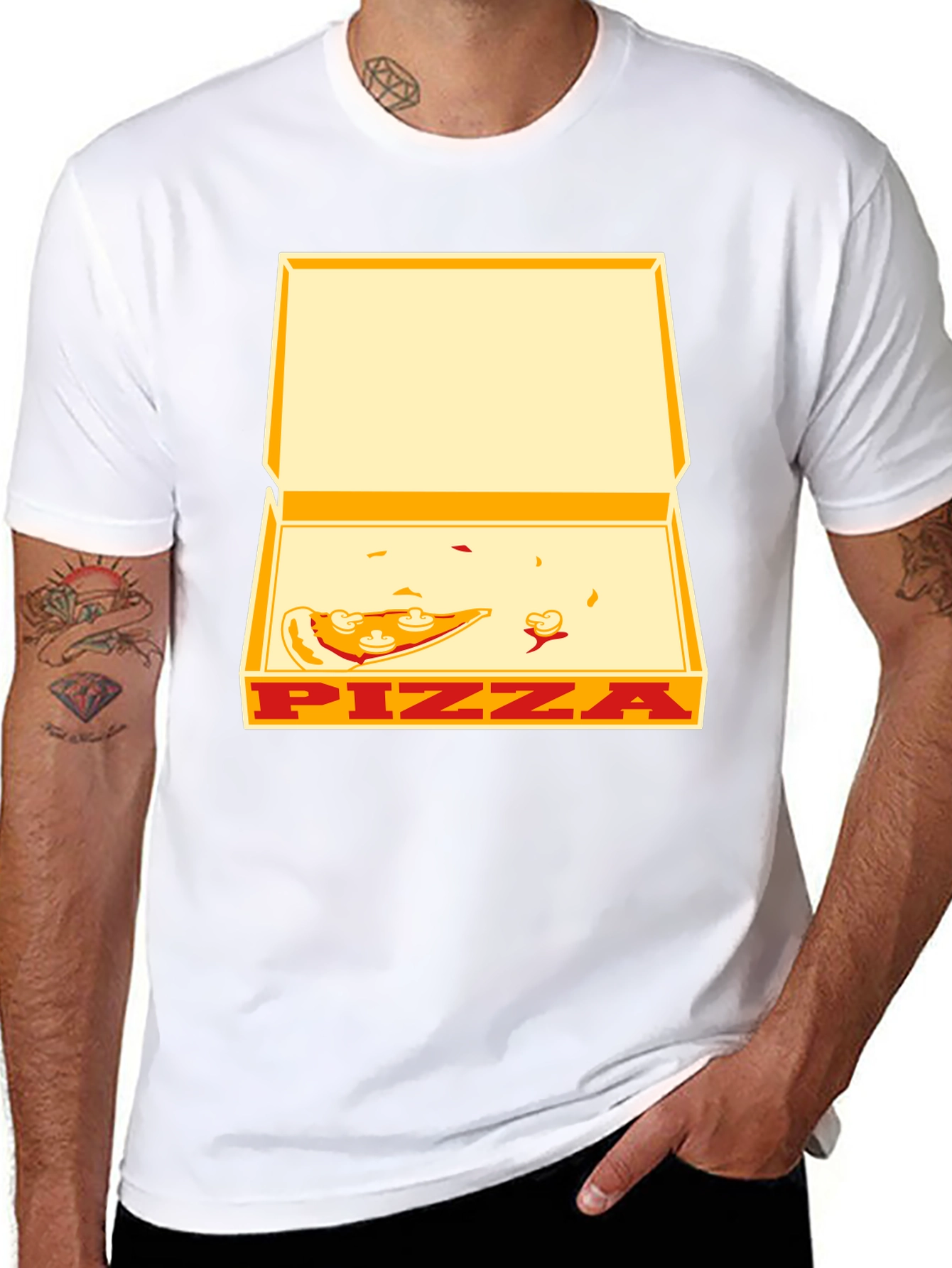 Pizza Box Graphic Tee - Unisex Casual T-Shirt