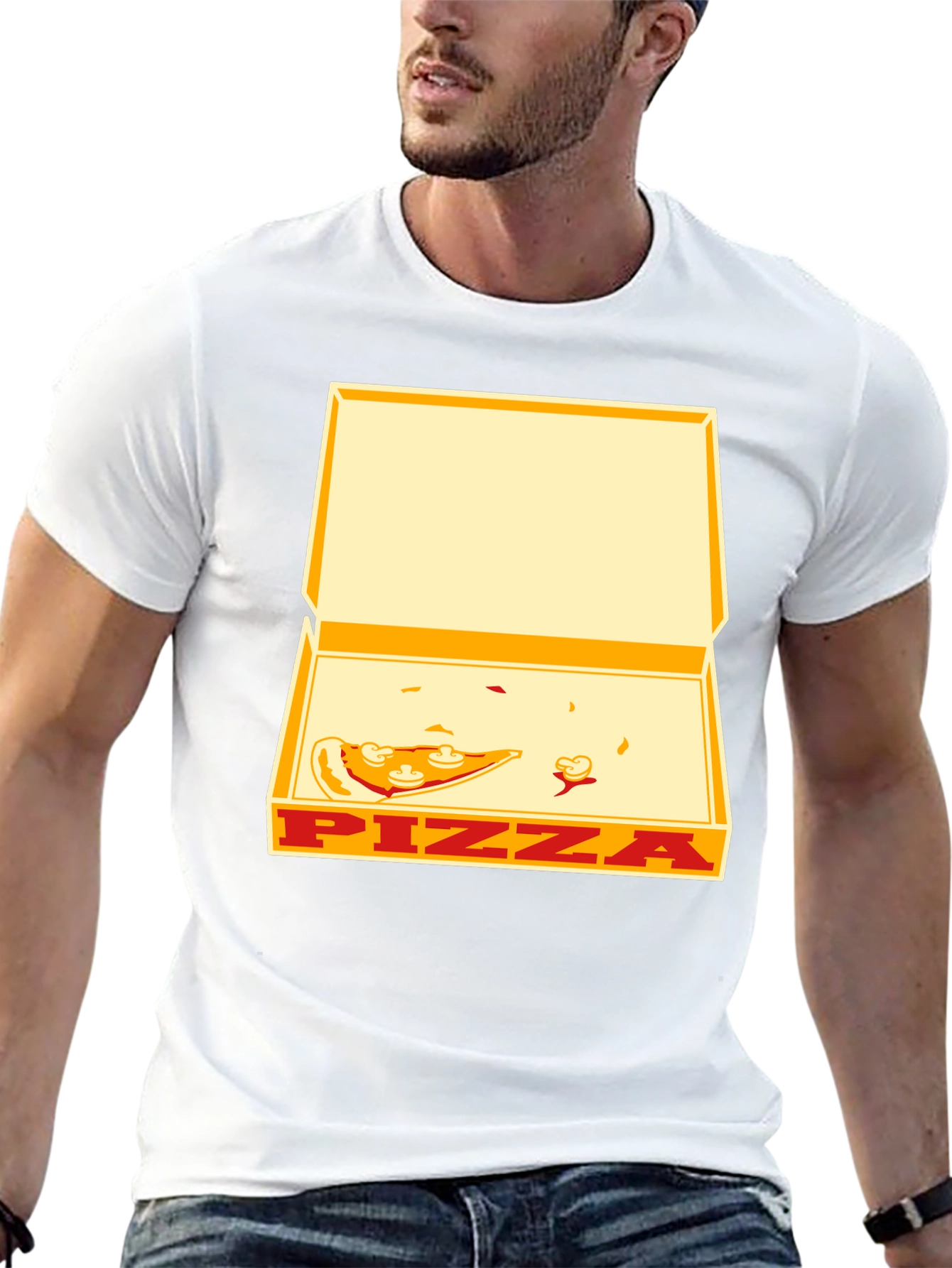 Pizza Box Graphic Tee - Unisex Casual T-Shirt