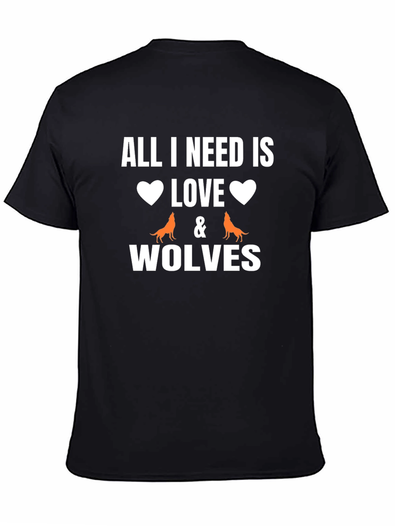 Love & Wolves Graphic T-Shirt - Black
