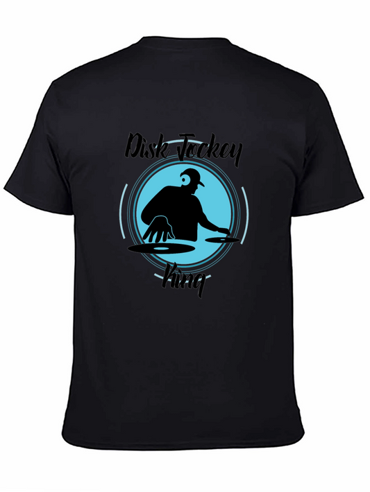 Disk Jockey King Black T-Shirt