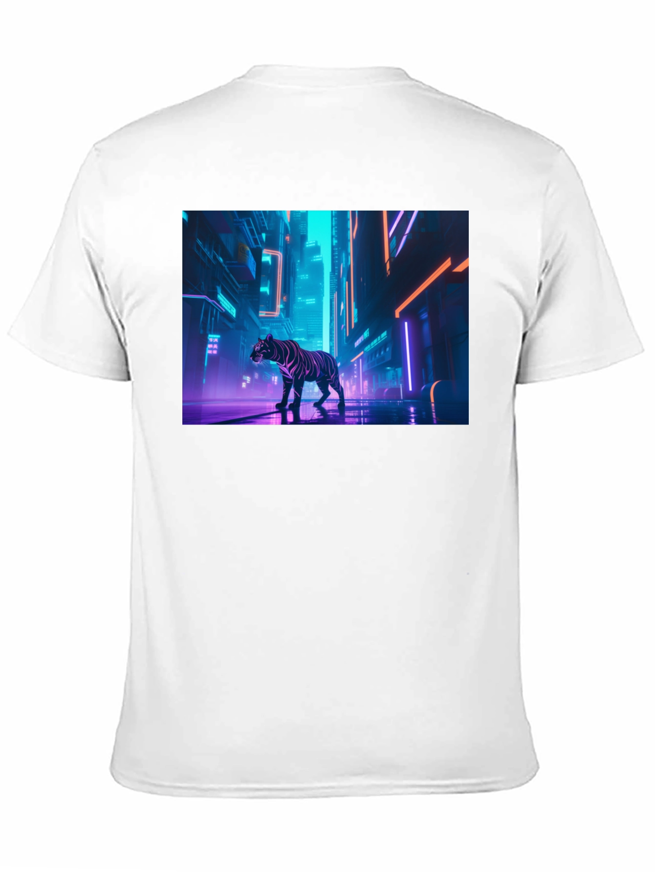Neon Tiger Graphic Tee - Urban Style