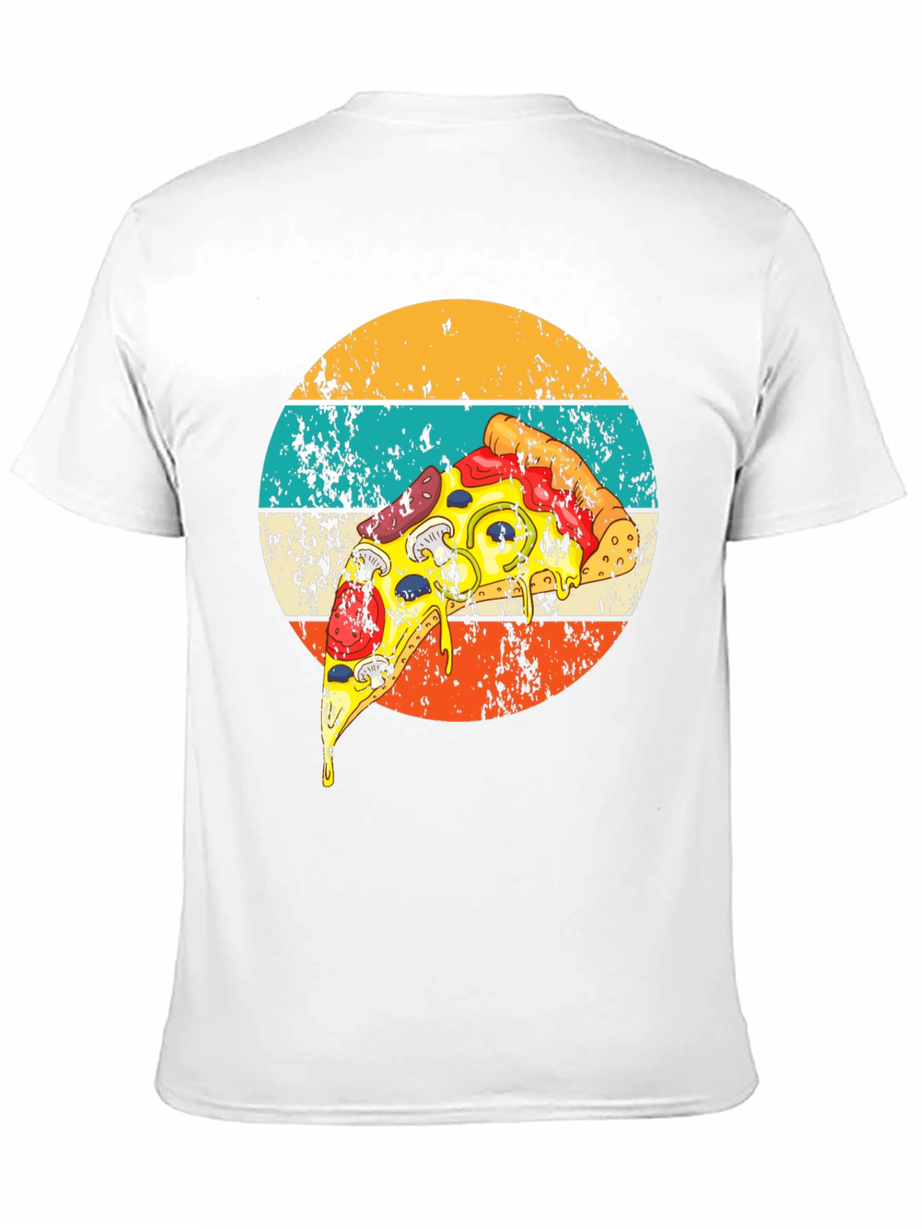 Retro Pizza Graphic Tee - Foodie Fashion