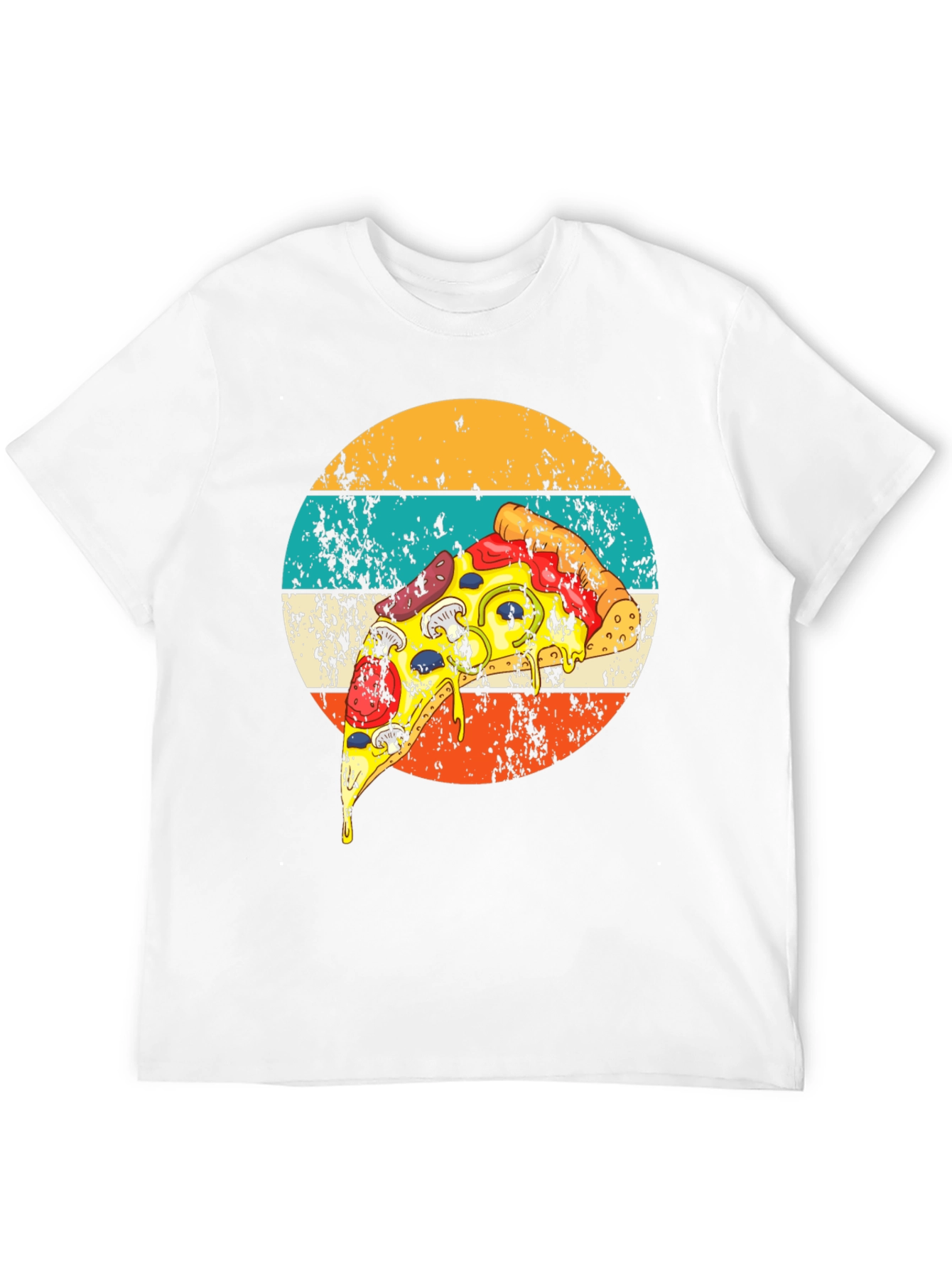 Retro Pizza Graphic Tee - Foodie Fashion