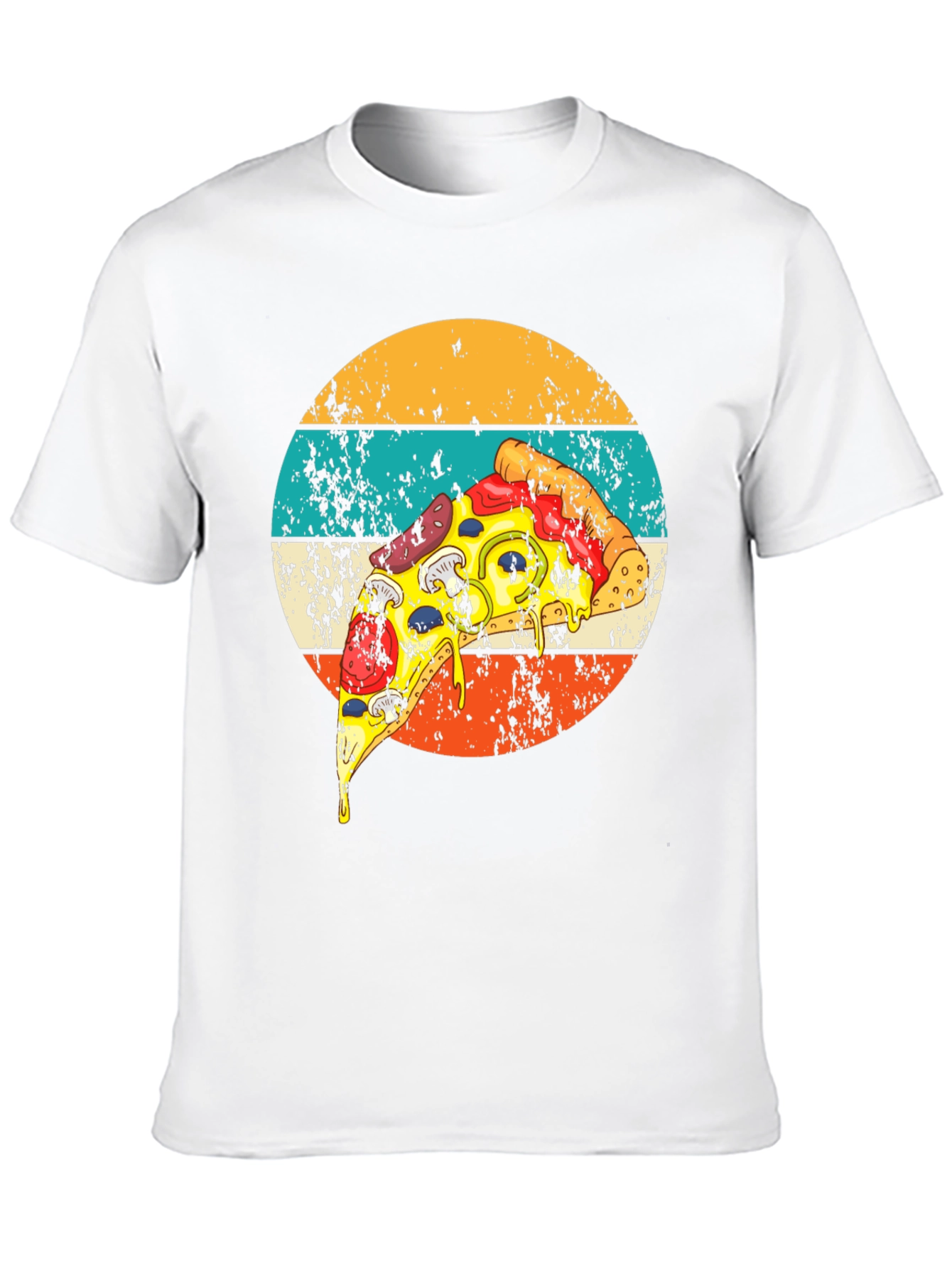 Retro Pizza Graphic Tee - Foodie Fashion