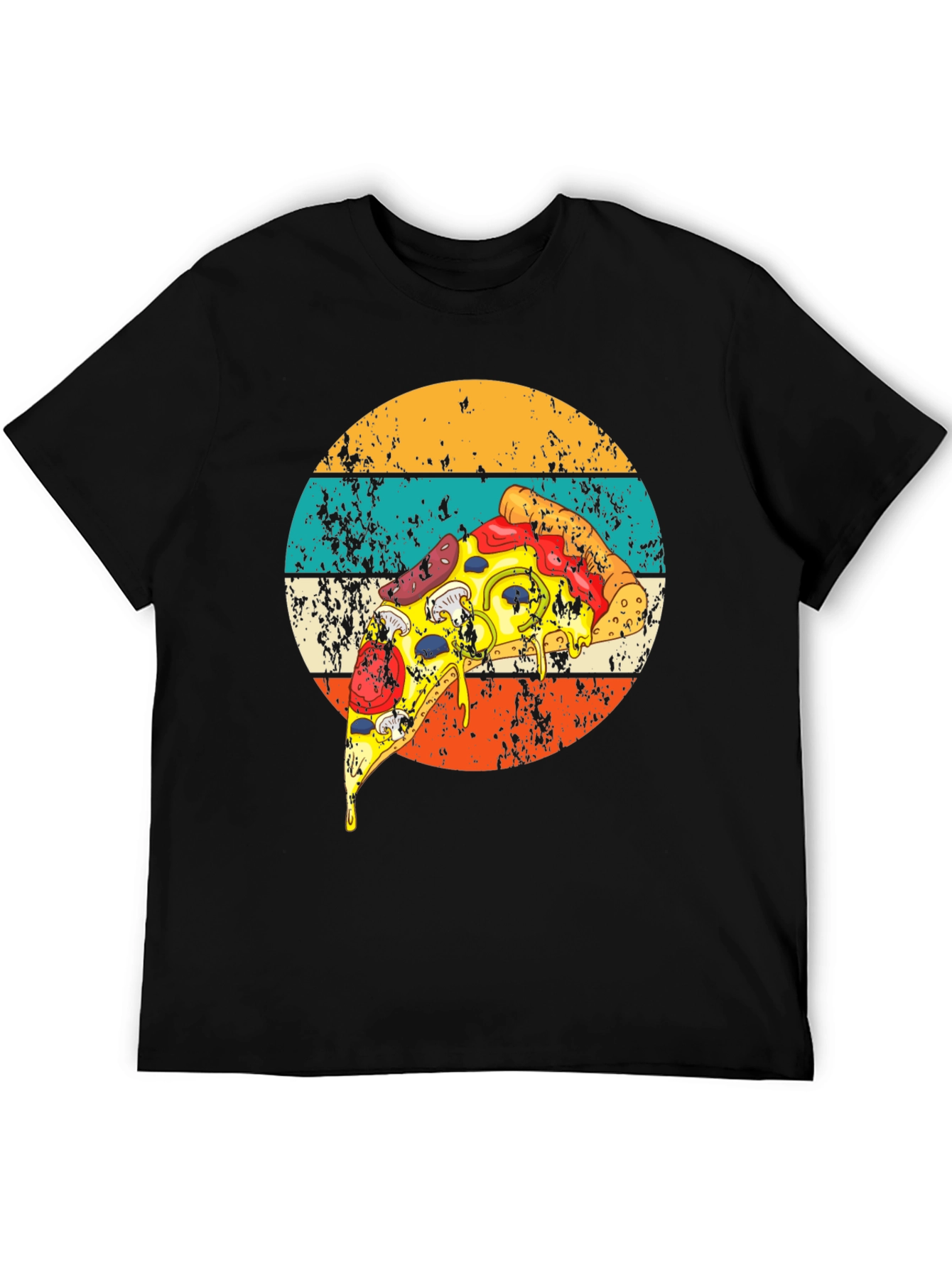 Retro Pizza Graphic Tee - Foodie Fashion