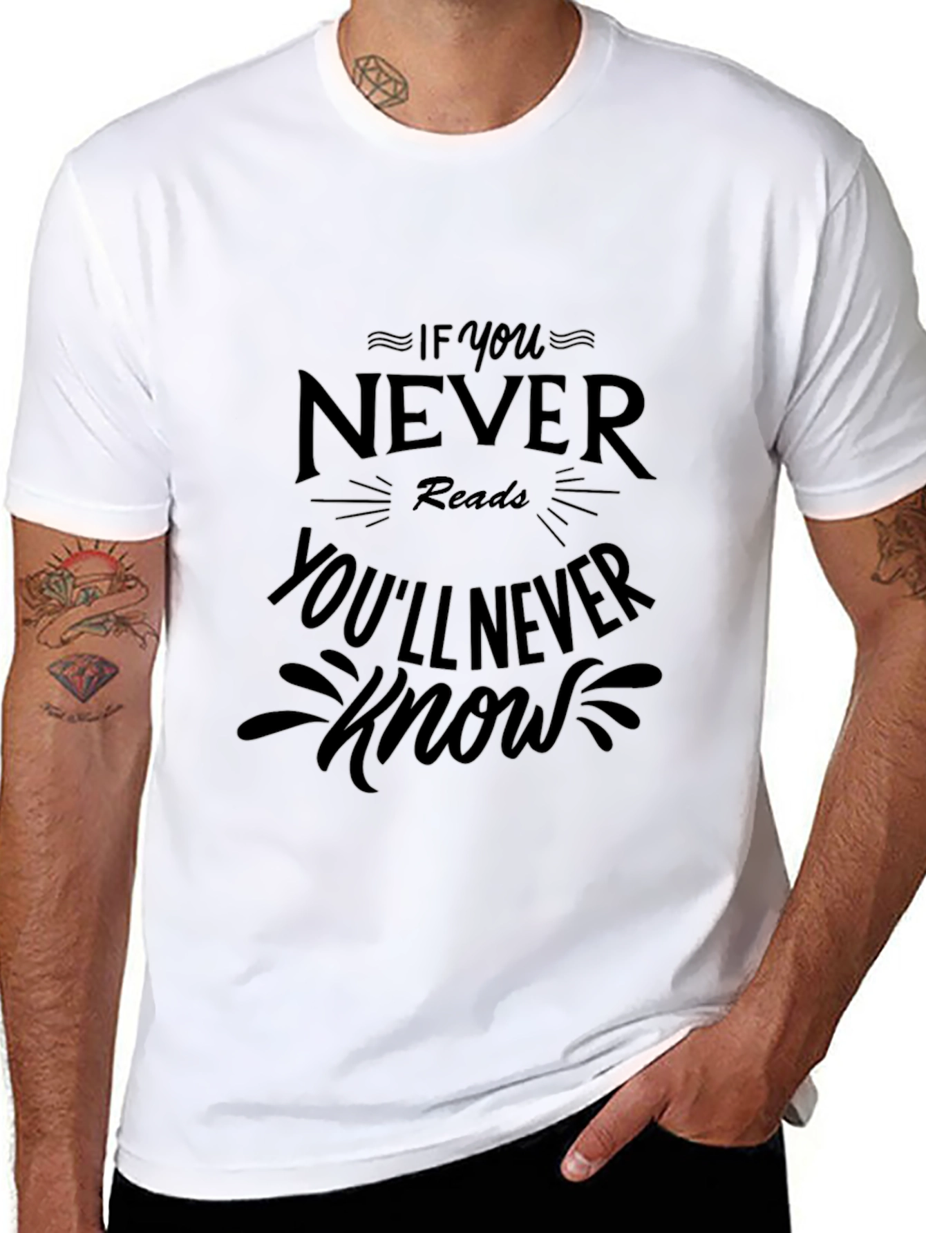 Read to Know Black Graphic Tee