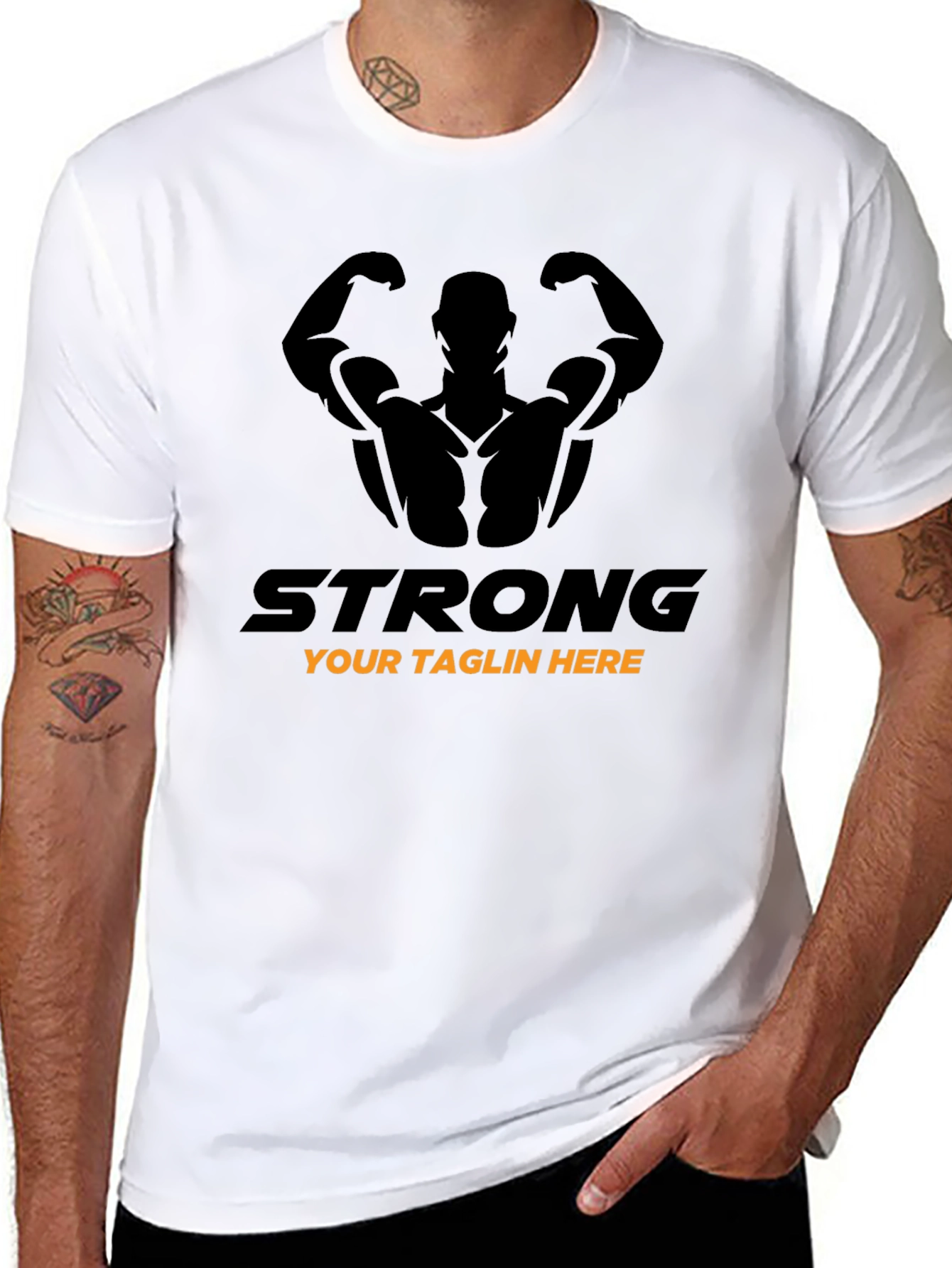 Strong Bodybuilder Graphic Tee