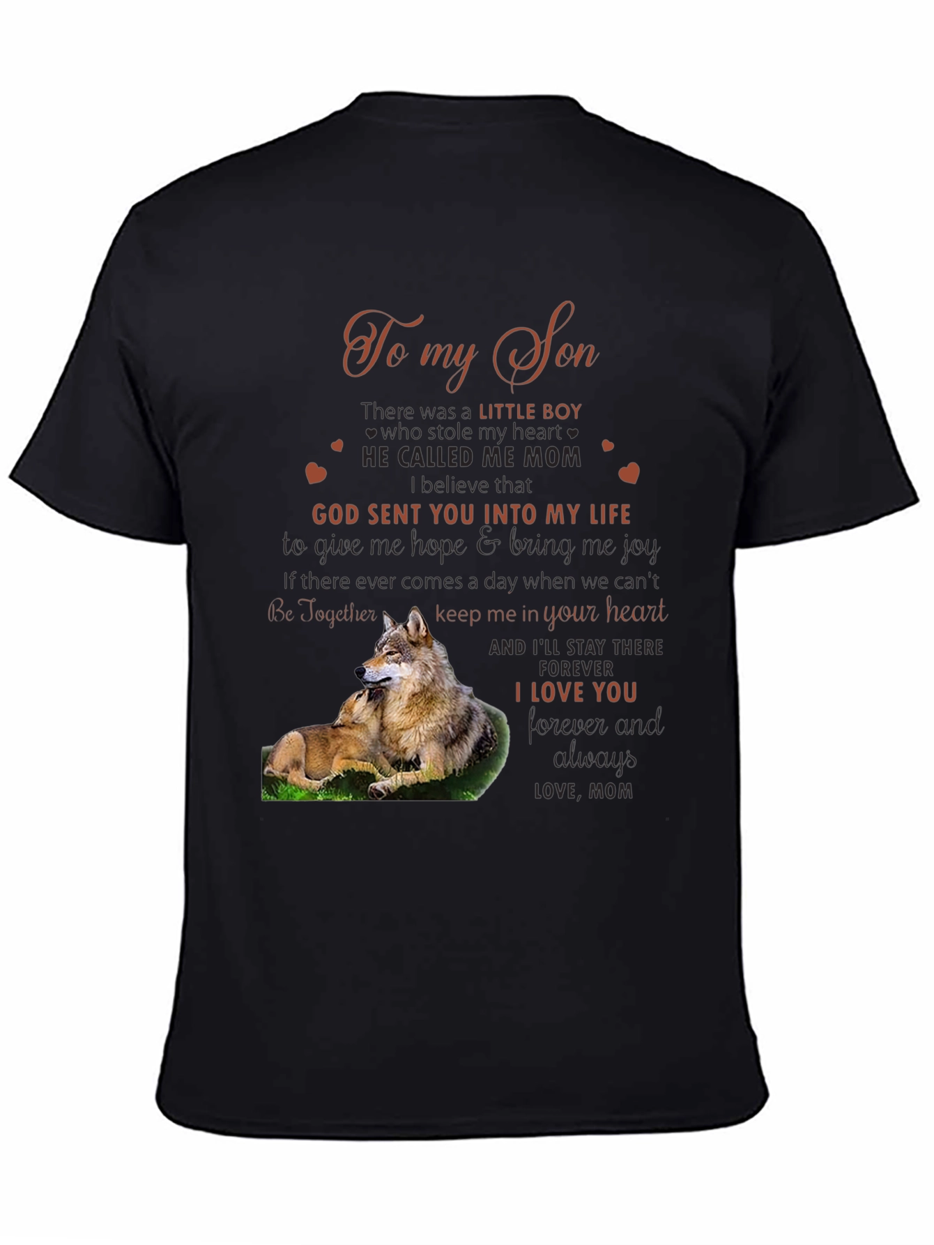 To My Son Wolf Graphic Tee