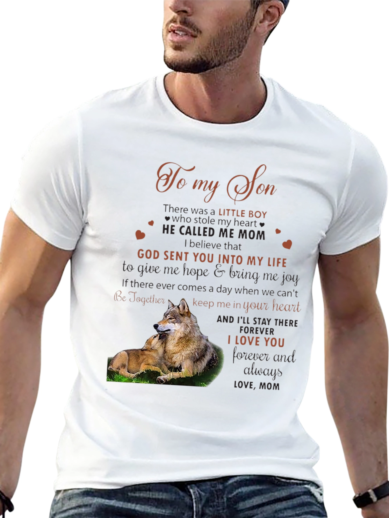 To My Son Wolf Graphic Tee