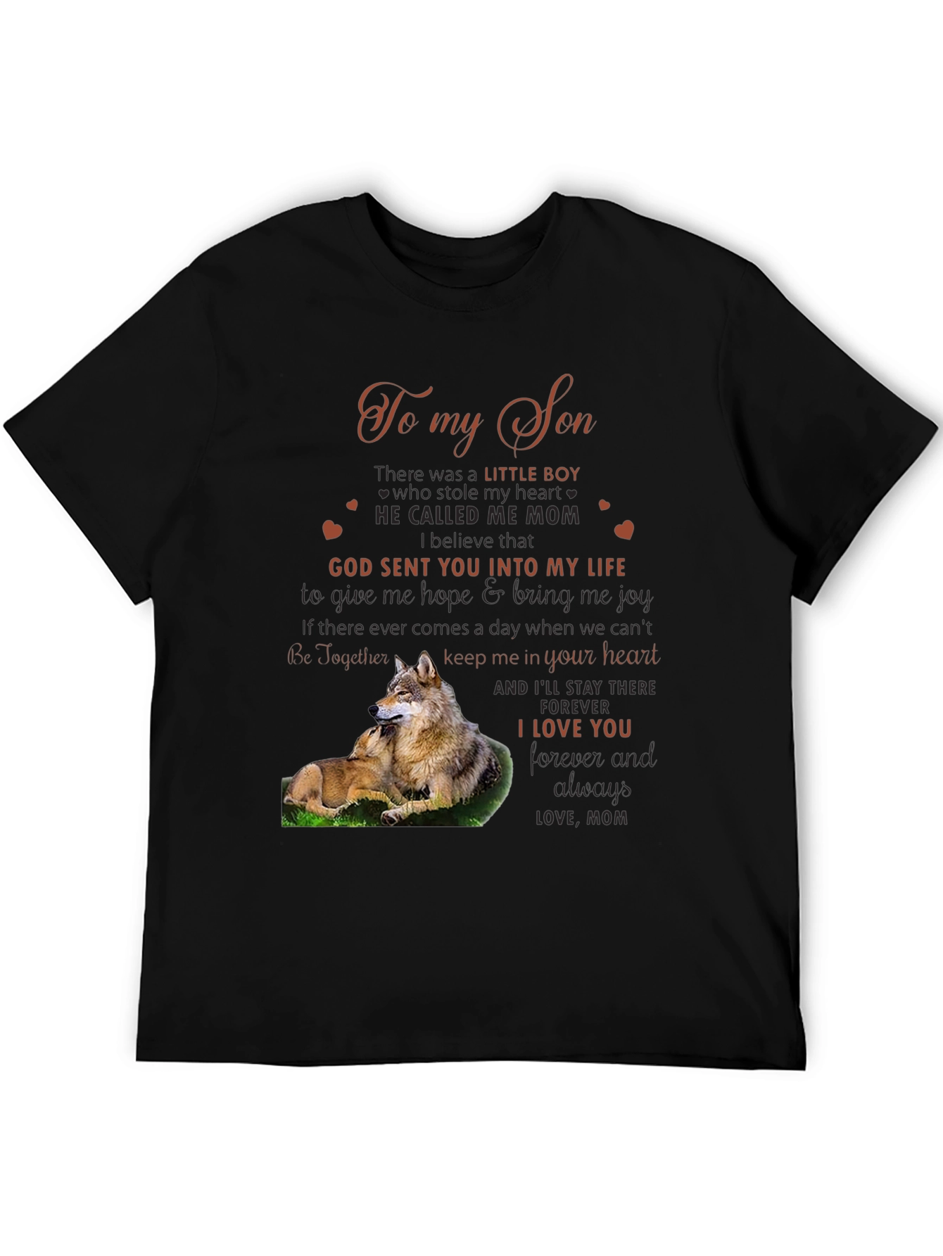 To My Son Wolf Graphic Tee