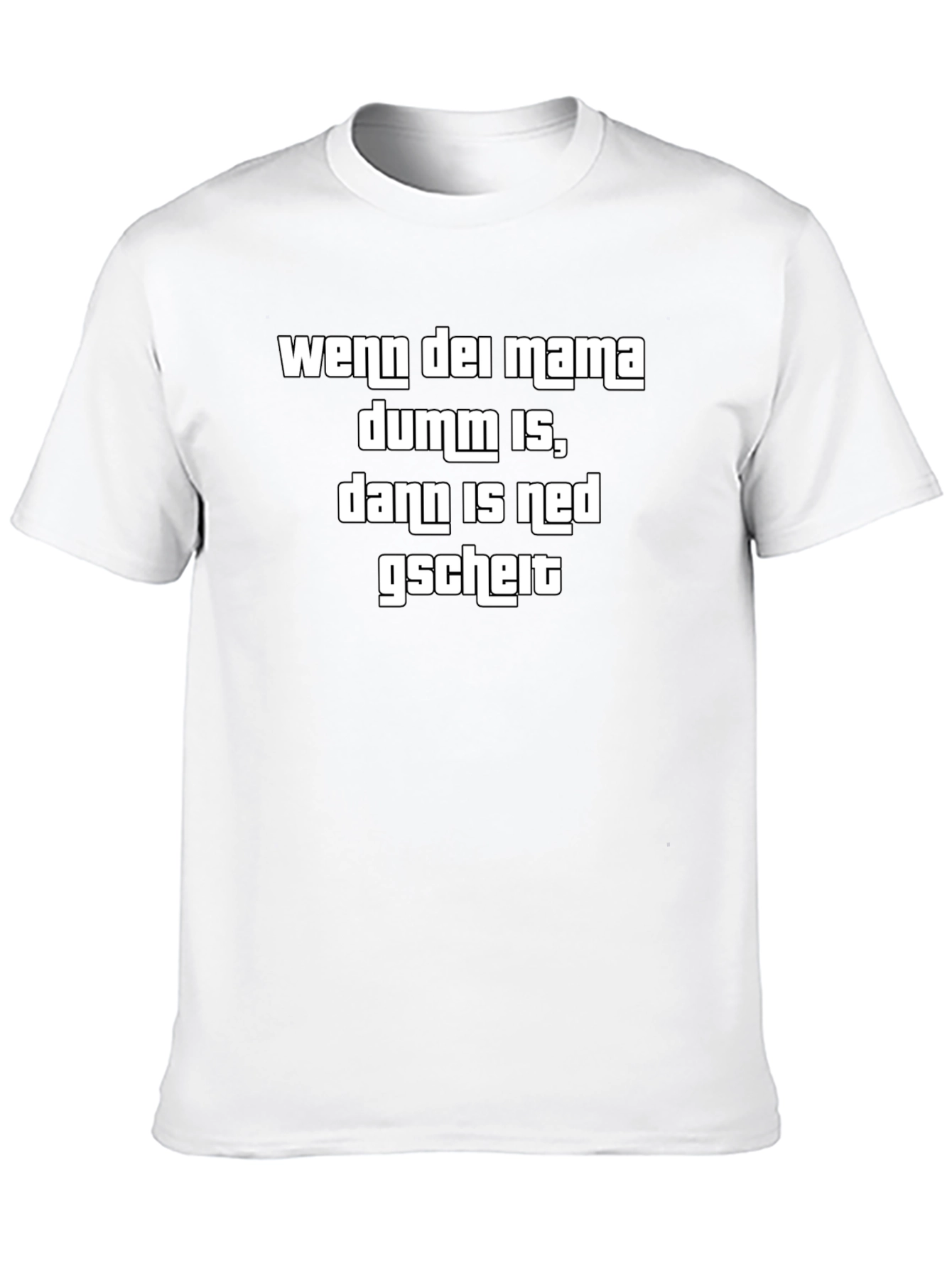 Funny German Slogan Black T-Shirt