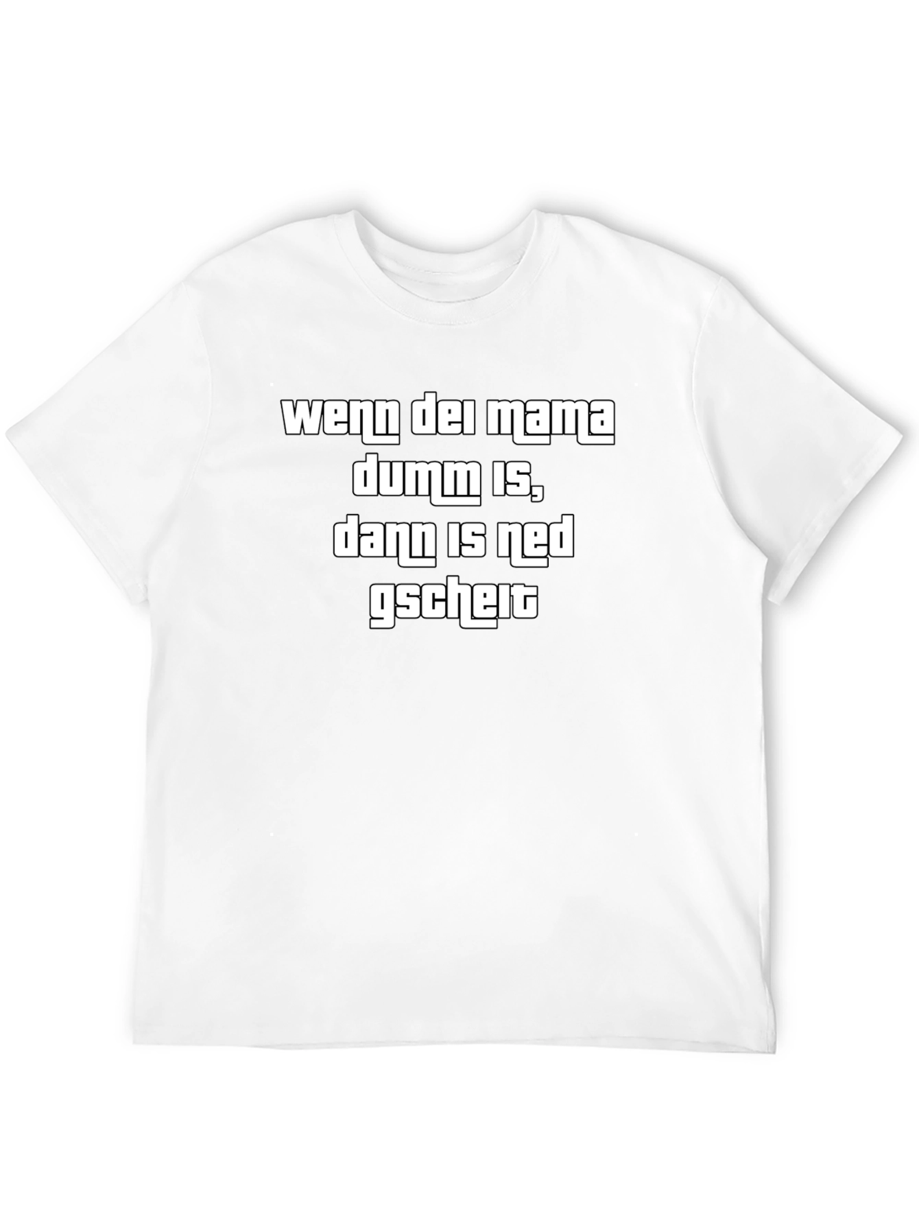 Funny German Slogan Black T-Shirt