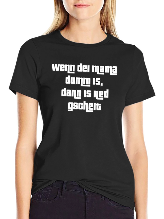 Funny German Slogan Black T-Shirt