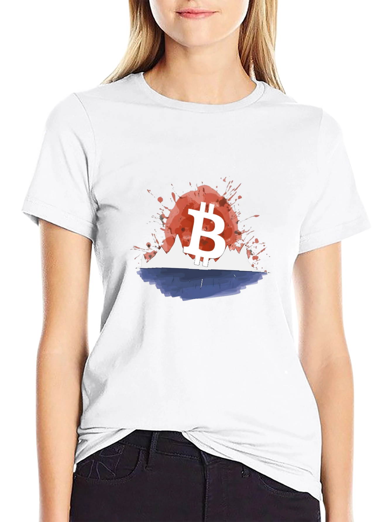 Bitcoin Sunset T-Shirt - Crypto Currency Tee