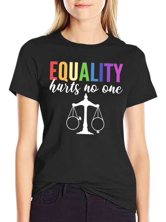 Equality Hurts No One Graphic Tee - Black