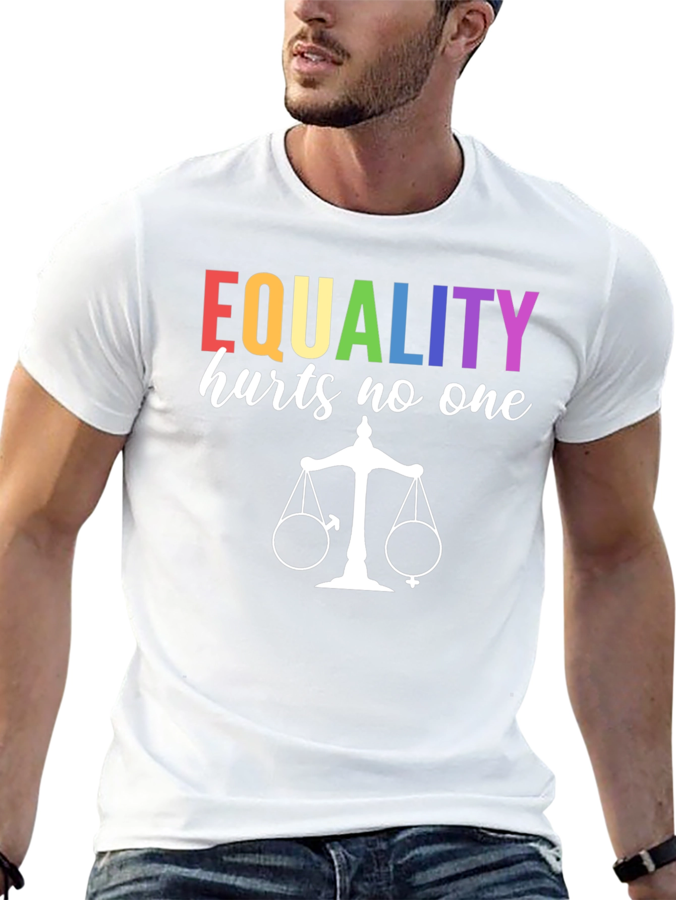Equality Hurts No One Graphic Tee - Black