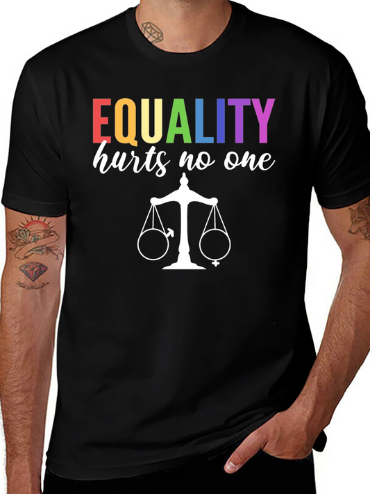 Equality Hurts No One Graphic Tee - Black