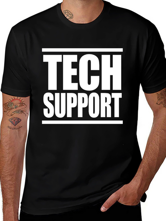 Tech Support Black T-Shirt
