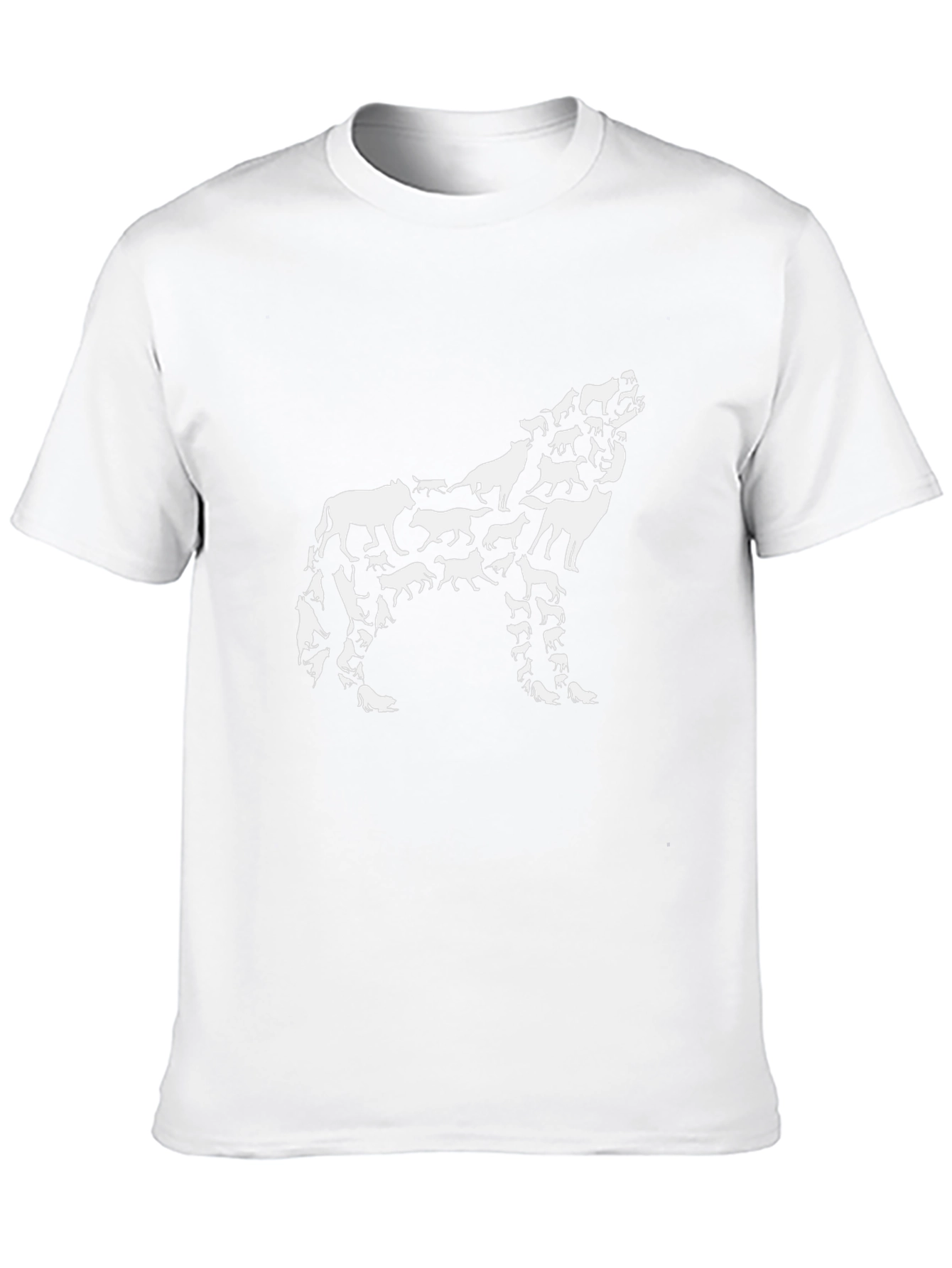 Wolf Pack Graphic Tee - Mens Black Cotton T-Shirt