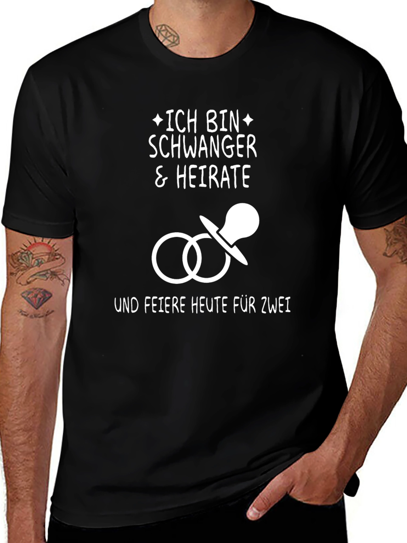 Ich Bin Schwanger Wedding T-Shirt