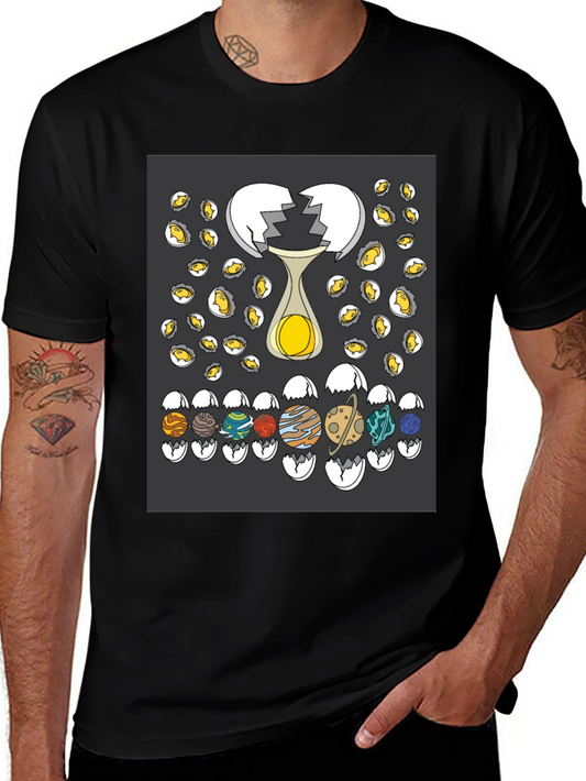 Planetary Egg T-Shirt: Cracked Universe Design