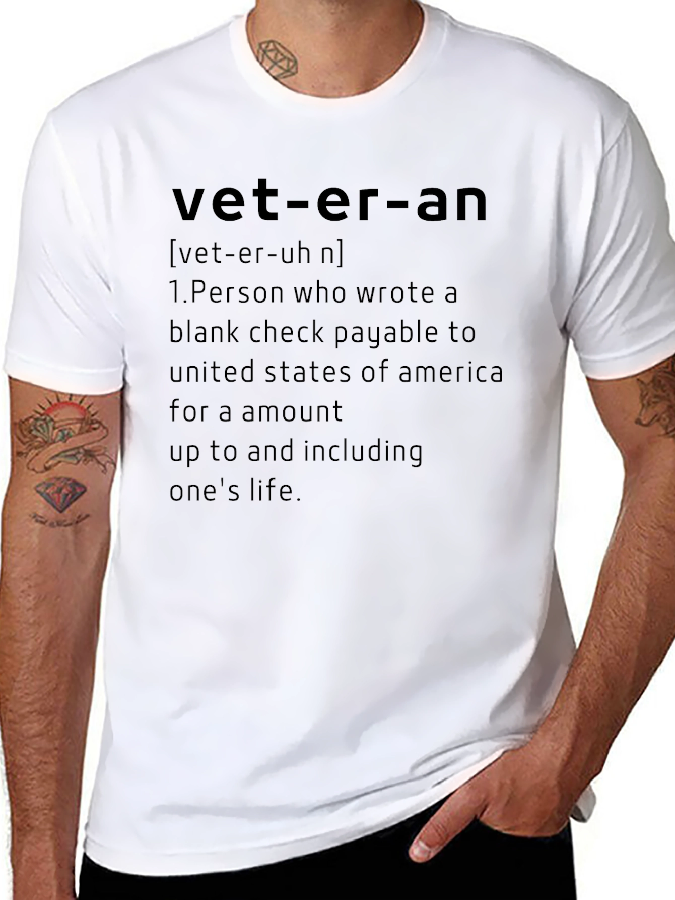 Veteran Definition T-Shirt - Patriotic Tribute