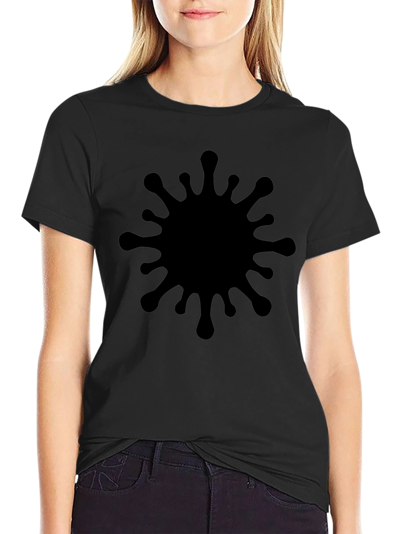 Black Splatter Graphic Tee
