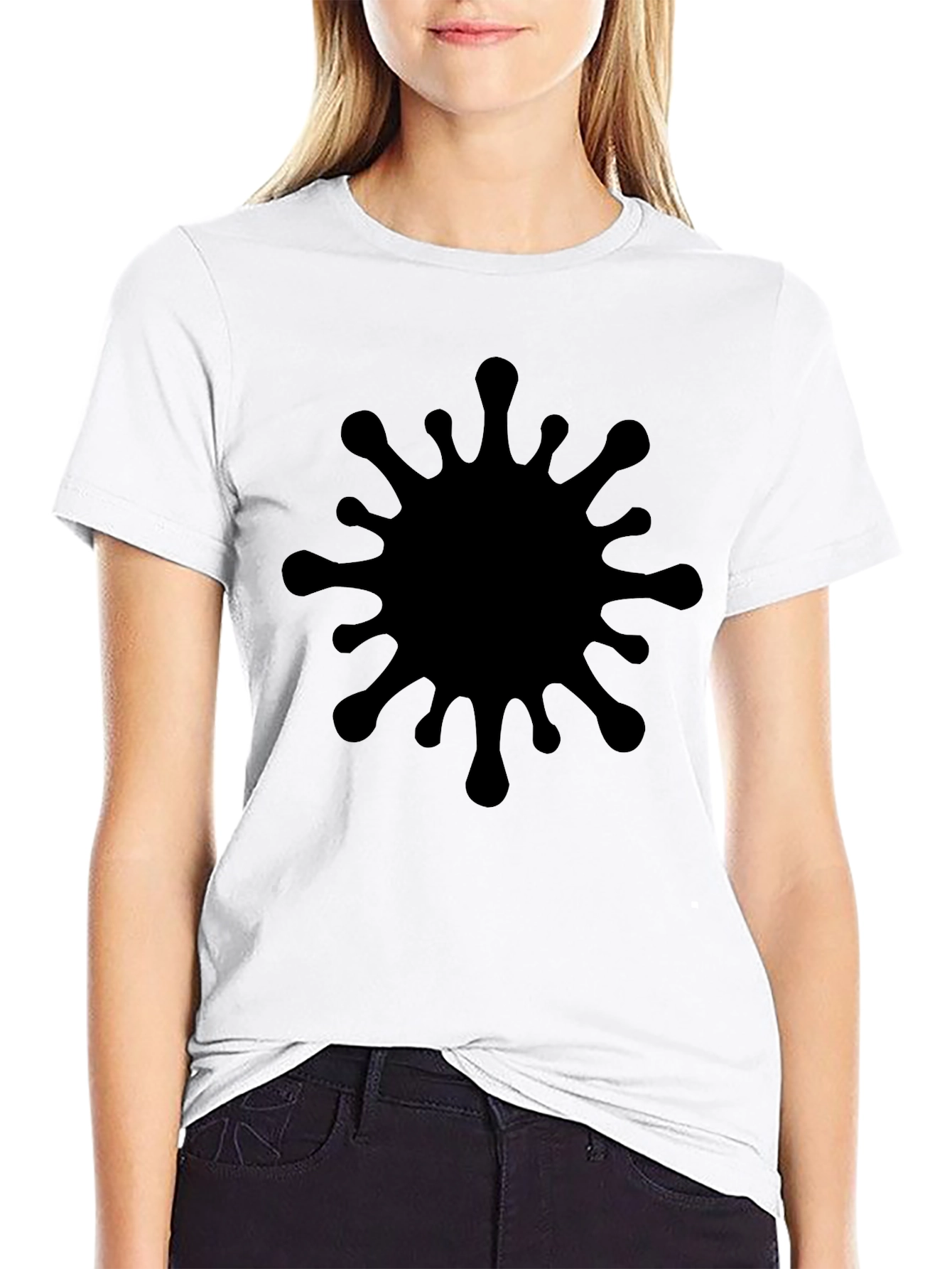 Black Splatter Graphic Tee