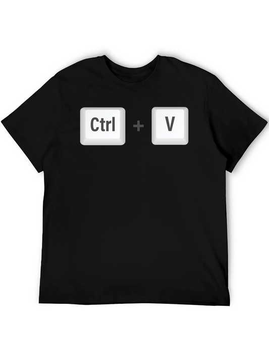 Ctrl+V T-Shirt - Copy Paste Programmer Tee
