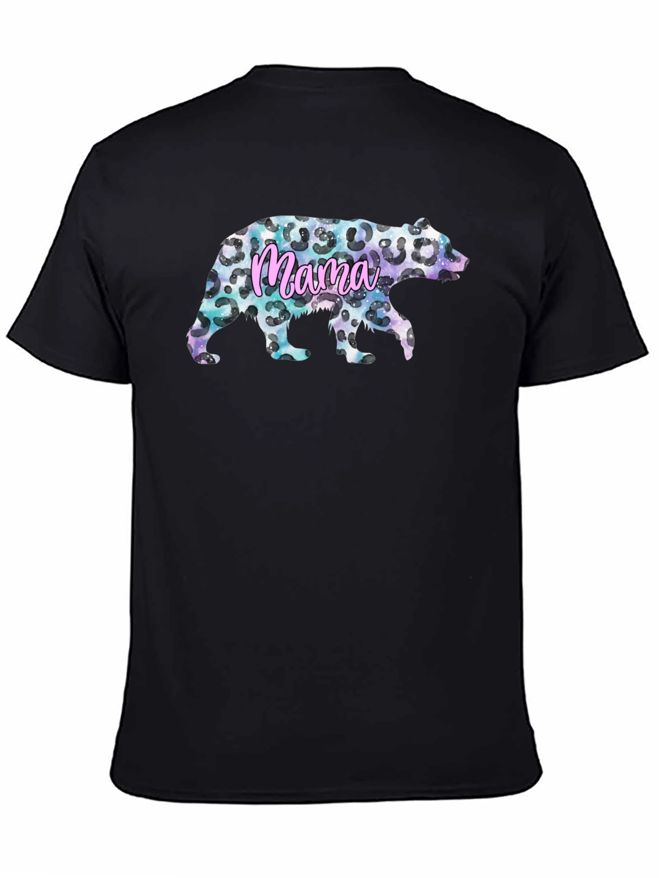 Mama Bear Leopard Print Graphic Tee