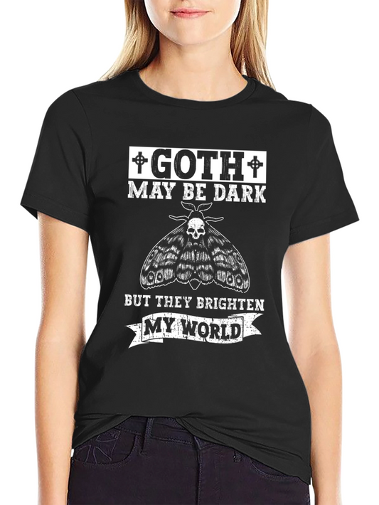 Goth Moth Graphic T-Shirt - Dark Humor Tee